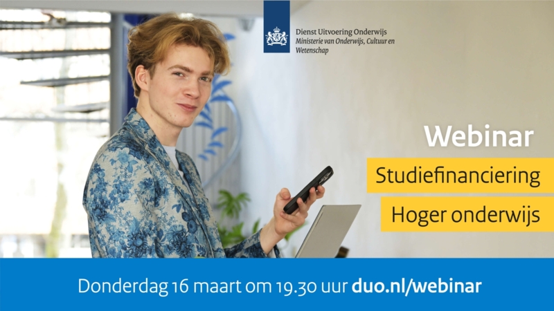 Webinar 'Studiefinanciering hoger onderwijs' 16 maart 2023
